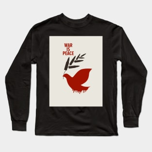 War Is Peace: A George Orwell Tribute - Thought-Provoking Artwork for a World in Turmoil Long Sleeve T-Shirt